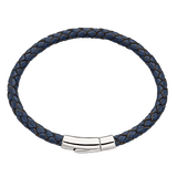 Little Star Reed - Blue Leather Mens Bracelet 20cm