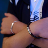 Little Star Charlie - Brown Leather Boys Bracelet 17cm