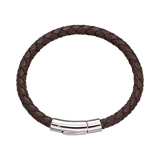 Little Star Charlie - Brown Leather Boys Bracelet 17cm