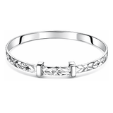 Little Star Maeve - Diamond Cut Pattern Baby Bangle