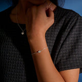 Little Star Luxe Ariel – Diamond Pave Heart Bracelet
