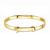Little Star Sena - Gold Diamond Cross Baby Bangle