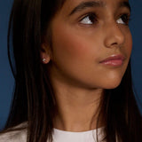 Little Star Suri - Diamond Heart Earrings