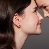 Little Star Emily Rose Gold Heart Stud Earrings