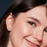 Little Star Emily Rose Gold Heart Stud Earrings