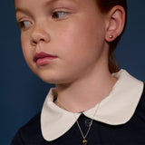 Little Star Aria - Gold Heart Stud Earrings