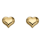 Little Star Aria - Gold Heart Stud Earrings