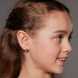 Little Star Estrela - Gold Plated Star Hoop Earrings