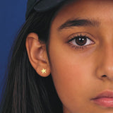 Little Star Studio - Thea Gold Plated Star Girls Stud Earrings