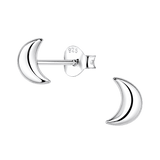 Little Star Studio - Juno Crescent Moon Girls Stud Earrings