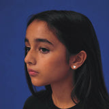 Little Star Studio - Lyla Heart CZ Girls Stud Earrings