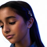 Little Star Studio - Blake Bow CZ Girls Stud Earrings