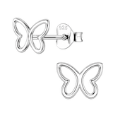 Little Star Studio - Blair Open Butterfly Girls Stud Earrings