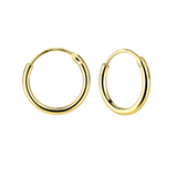 Little Star Studio - Ayla Gold Plated Girls Sleeper Hoop Earrings