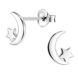 Little Star Ilona – Moon & Star Earrings