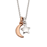 Little Star Collette Moon and Star Girls Necklace