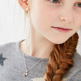 Little Star Collette Moon and Star Girls Necklace