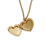 Little Star Sorcha - Gold Heart Locket Girls Necklace 38cm