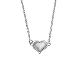 Little Star Talitha Mother of Pearl Heart Girls Necklace