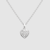 Little Star Luxe Sirius – Diamond Pave Heart Necklace
