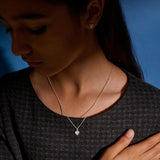 Little Star Luxe Sirius – Diamond Pave Heart Necklace