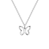 Little Star Studio - Cleo Open Butterfly Girls Necklace 40cm