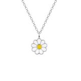Little Star Studio - Marguerite Daisy Enamel Girls Necklace 40cm