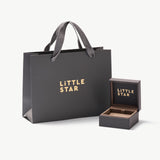 Little Star Luxe Platinum Plated Vega Diamond Heart Baby Bangle