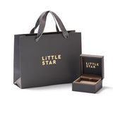 Little Star Luxe Vega – Diamond Pave Heart Baby Bangle