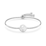 Nomination Milleluci Heart Circle Bracelet, Stainless Steel CZ