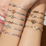 Nomination Milleluci Infinity Bracelet, Stainless Steel Rose PVD CZ