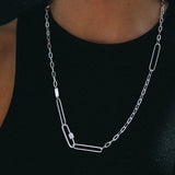 Scream Pretty Mismatched Long Link Chain Necklace Gold Plated