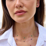 9ct White Gold White Topaz Trefoil Necklace