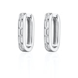 Scream Pretty Oval Baguette Hoop Earrings