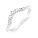 Platinum Diamond Tiara Ring 0.15ct