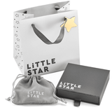 Little Star Lottie Sterling Silver Diamond Huggie Hoop Earrings