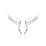 Scream Pretty Pearl Claw Ear Climber Earrings