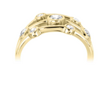 18ct Yellow Gold Diamond Brilliant Cut Bubble Dress Ring 0.48ct