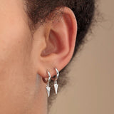 Scream Pretty Rebel Charm Hoop Earrings