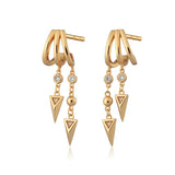 Scream Pretty Rebel Illusion Hoop Earrings Gold Plated