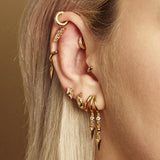 Scream Pretty Rebel Illusion Hoop Earrings Gold Plated
