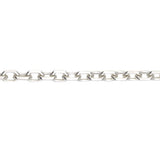 Sterling Silver Angle Filed Trace Link Bracelet
