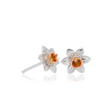 Clogau Sterling Silver Nature's Wonder Daffodil Stud Earrings