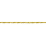 9ct Yellow Gold Spiga 25 Ankle Chain