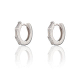 Scream Pretty Baguette CZ Huggie Hoop Earrings