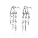 Scream Pretty Illusion Claw Drop Hoop Earrings