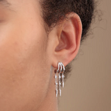 Scream Pretty Illusion Claw Drop Hoop Earrings