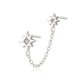 Scream Pretty Hannah Martin Interstellar Chained Star Single Stud Earring