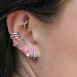 Scream Pretty Sparkling Star Huggie Hoop Earrings