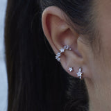 Scream Pretty Sparkling Star Huggie Hoop Earrings